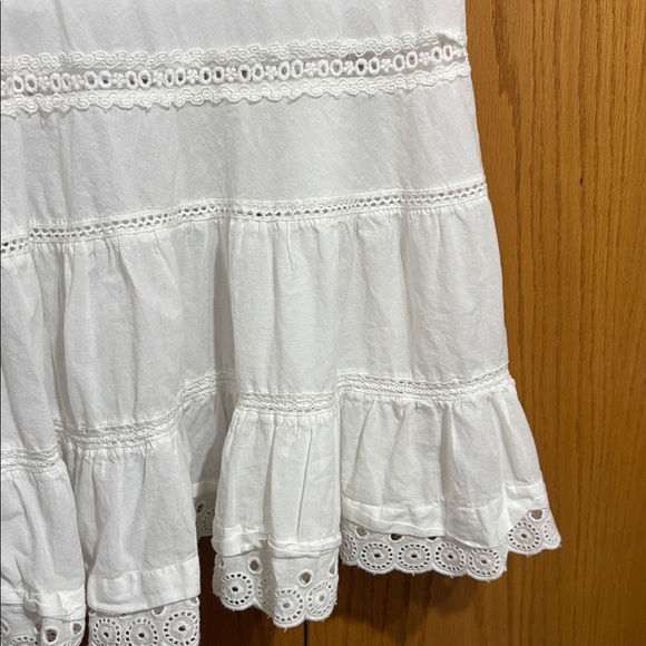 Kimchi Blue Zoey boho maxi skirt low rise cottagecore granola size L 100% cotton - Picture 4 of 9